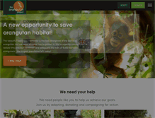 Tablet Screenshot of orangutan.org.au
