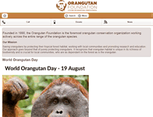 Tablet Screenshot of orangutan.org.uk